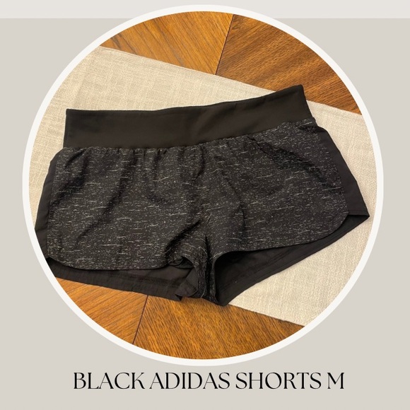 BLACK ADIDAS SHORTS M - Picture 1 of 3
